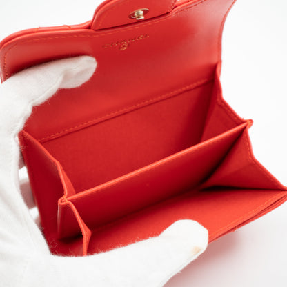 Classic Flap  Case Coral Leather