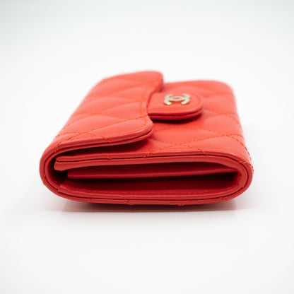 Classic Flap  Case Coral Leather