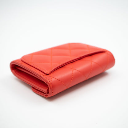 Classic Flap  Case Coral Leather