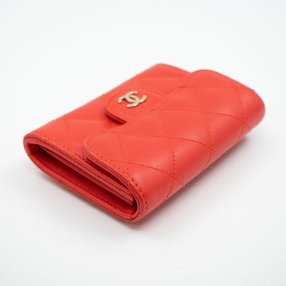 Classic Flap  Case Coral Leather