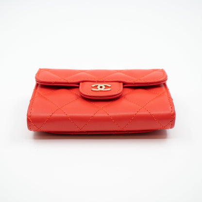 Classic Flap  Case Coral Leather
