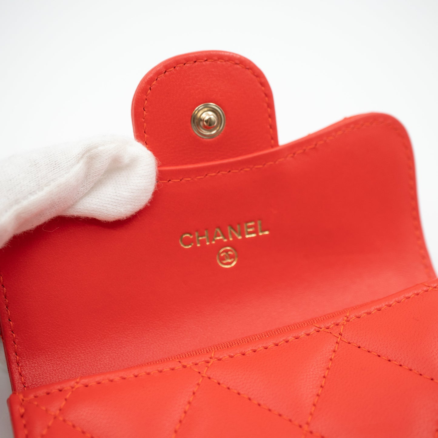 Classic Flap  Case Coral Leather