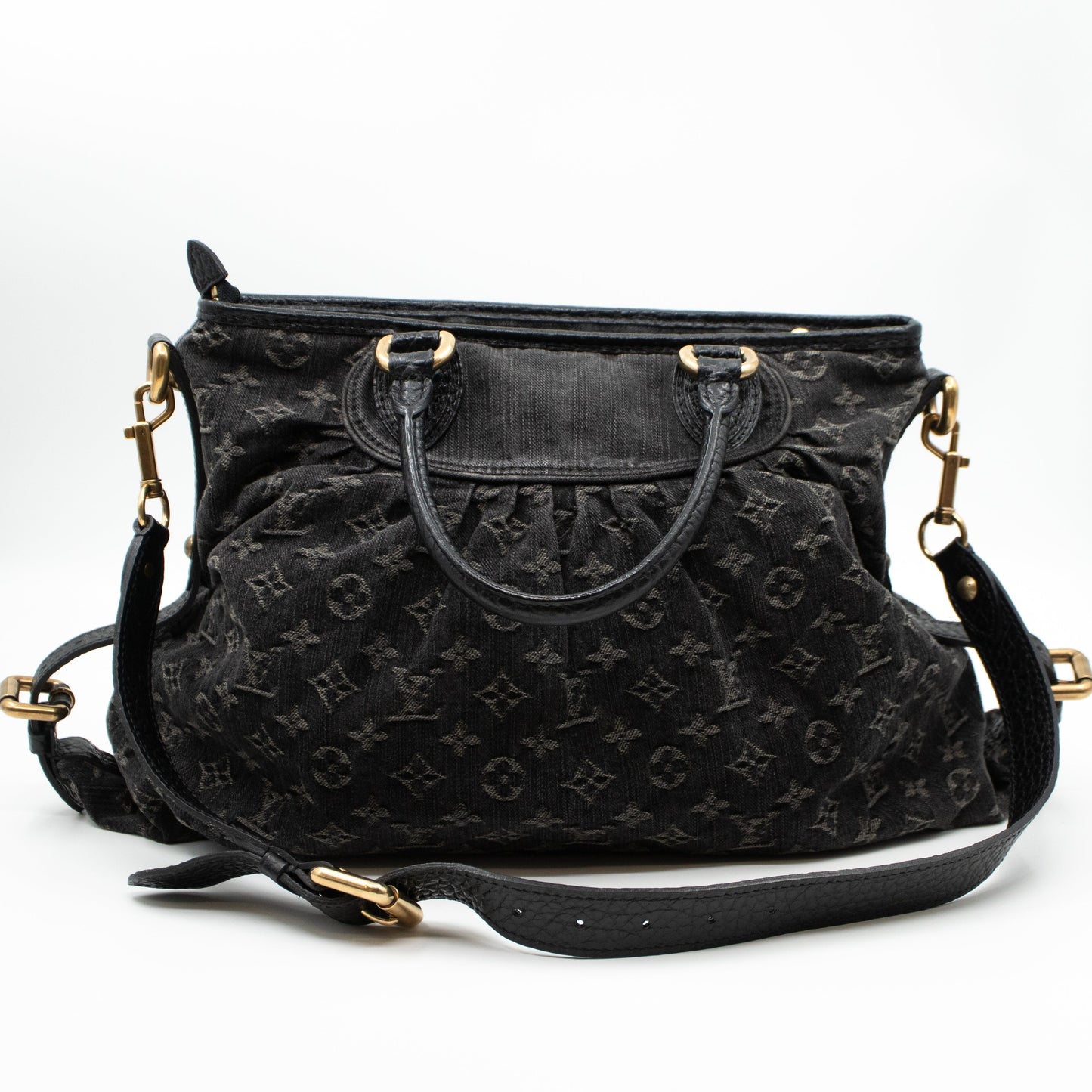 Louis-vuitton Neo Cabby MM Black Denim