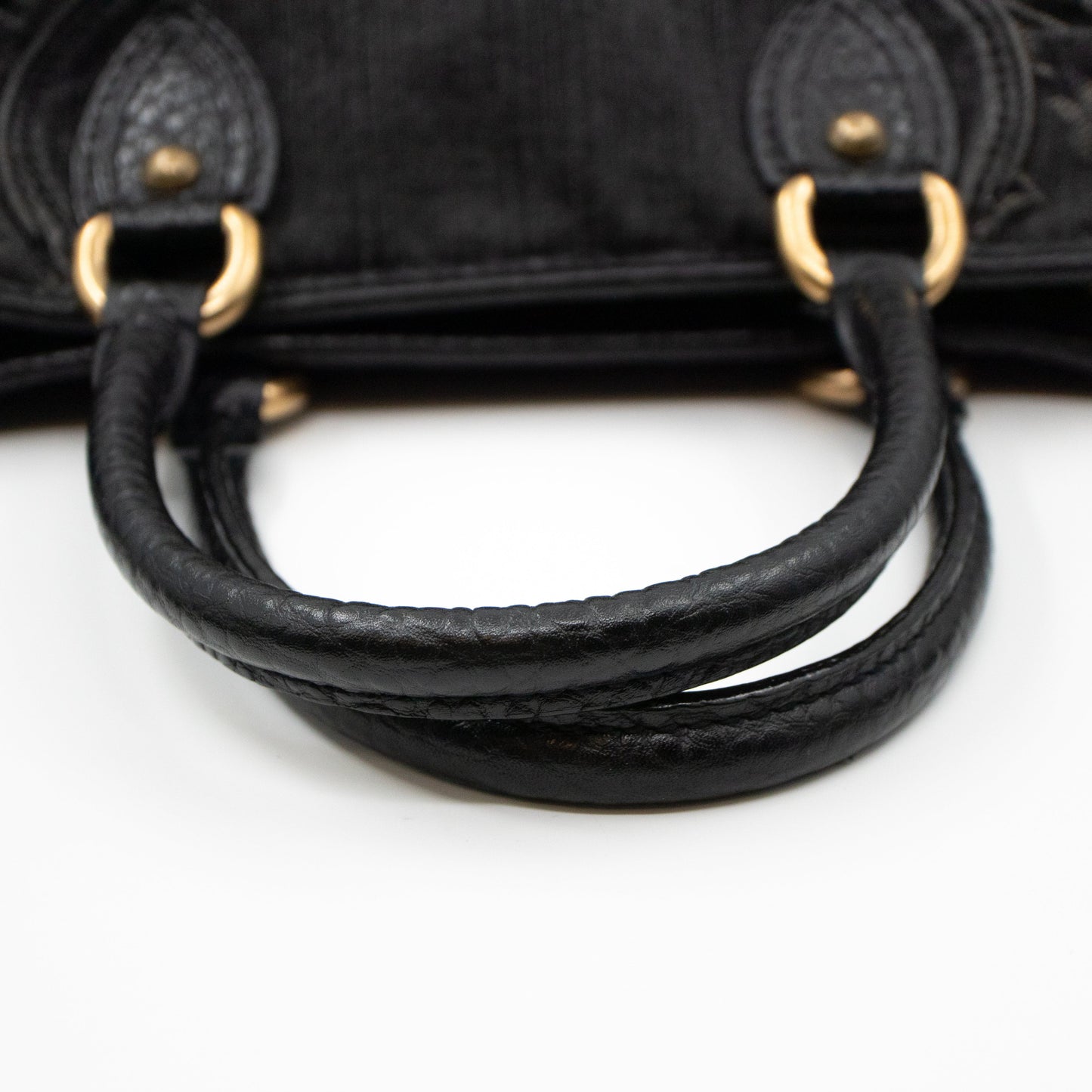 Louis-vuitton Neo Cabby MM Black Denim