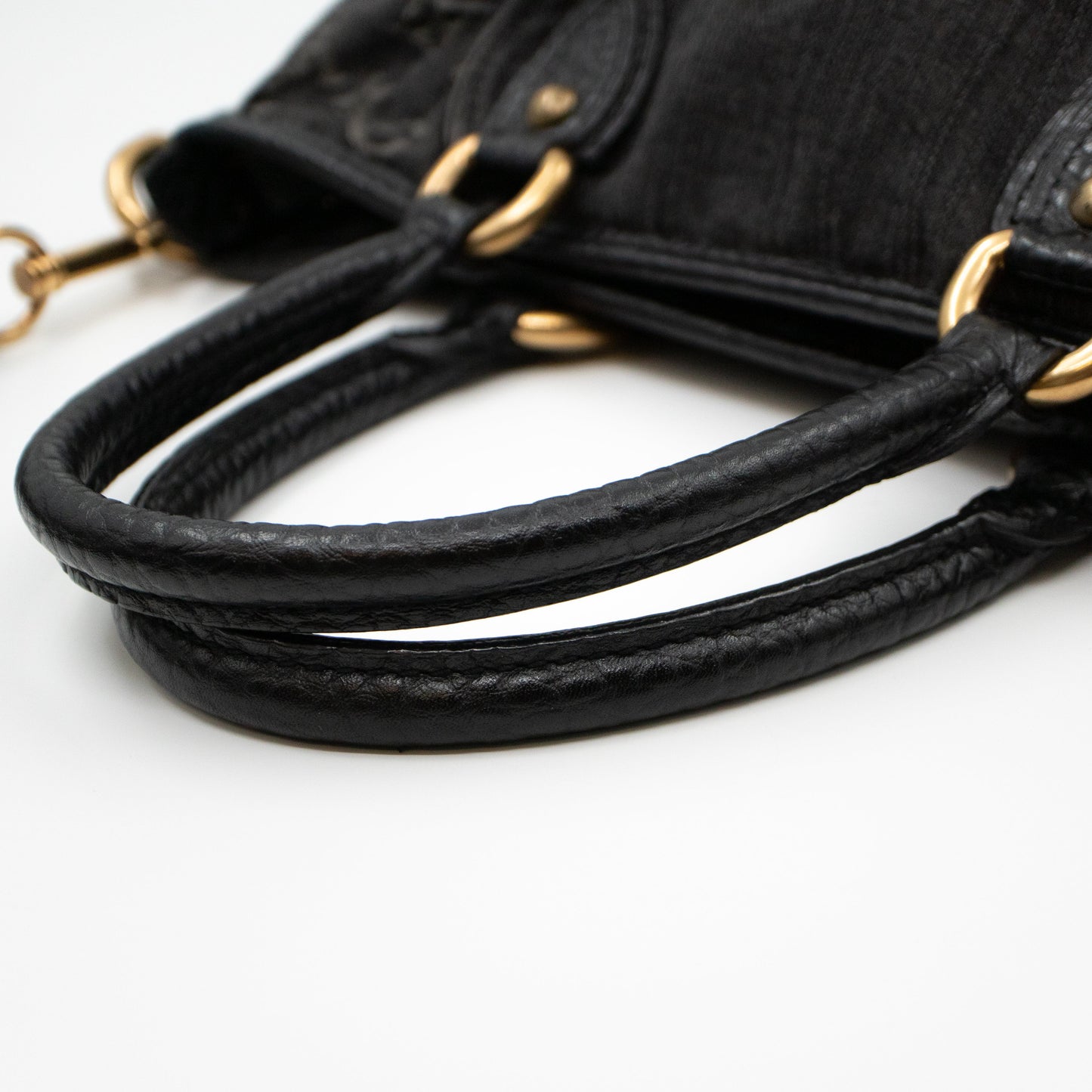 Louis-vuitton Neo Cabby MM Black Denim