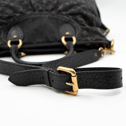 Louis-vuitton Neo Cabby MM Black Denim