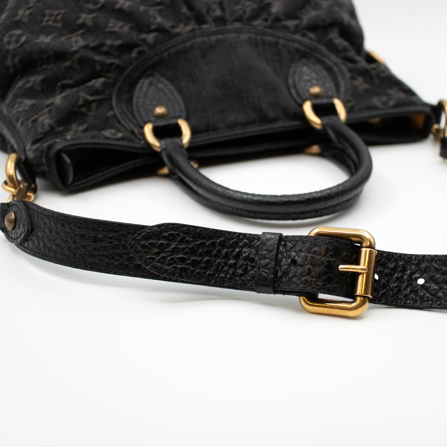 Louis-vuitton Neo Cabby MM Black Denim