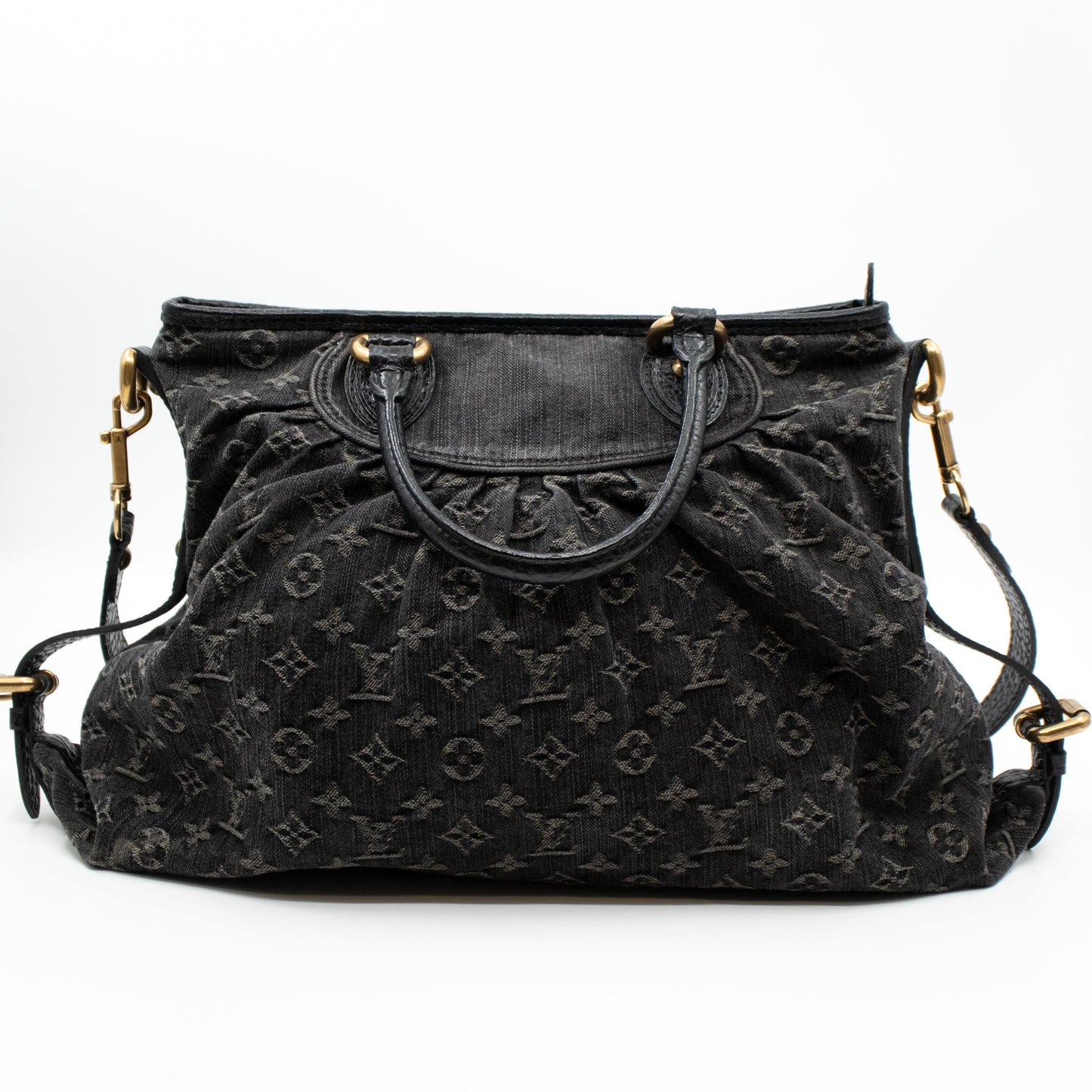 Louis-vuitton Neo Cabby MM Black Denim