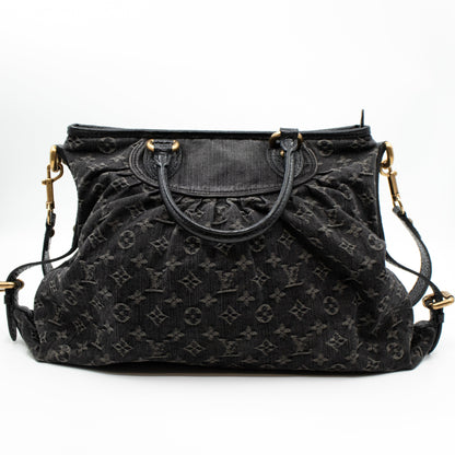 Louis-vuitton Neo Cabby MM Black Denim