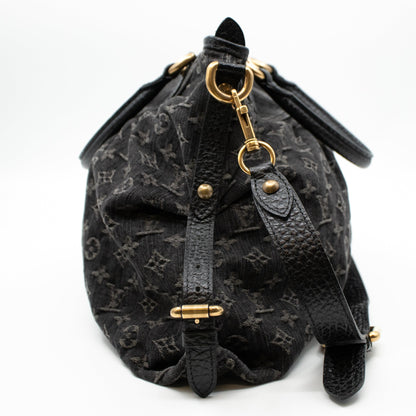 Louis-vuitton Neo Cabby MM Black Denim