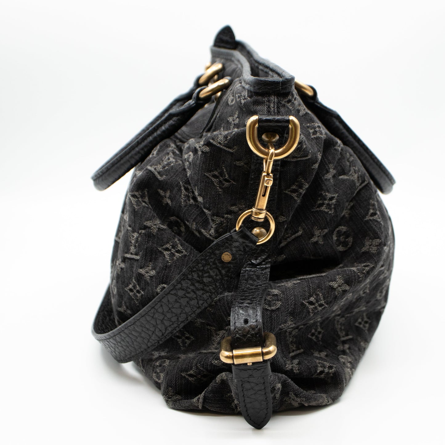 Louis-vuitton Neo Cabby MM Black Denim