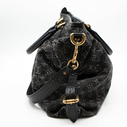 Louis-vuitton Neo Cabby MM Black Denim