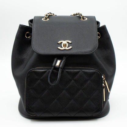 Business Affinity Backpack Small Black Caviar