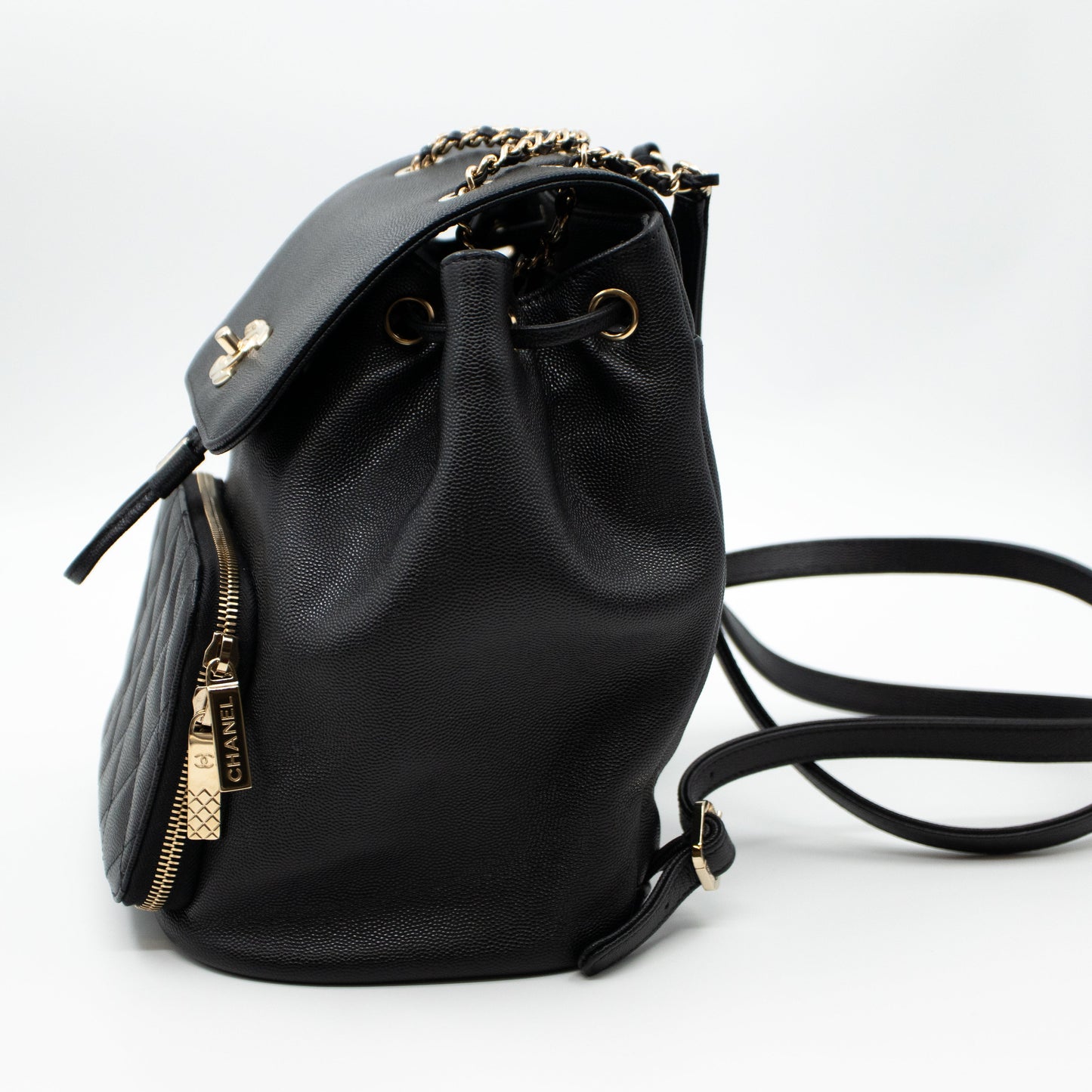 Business Affinity Backpack Small Black Caviar