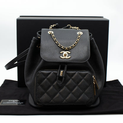 Business Affinity Backpack Small Black Caviar