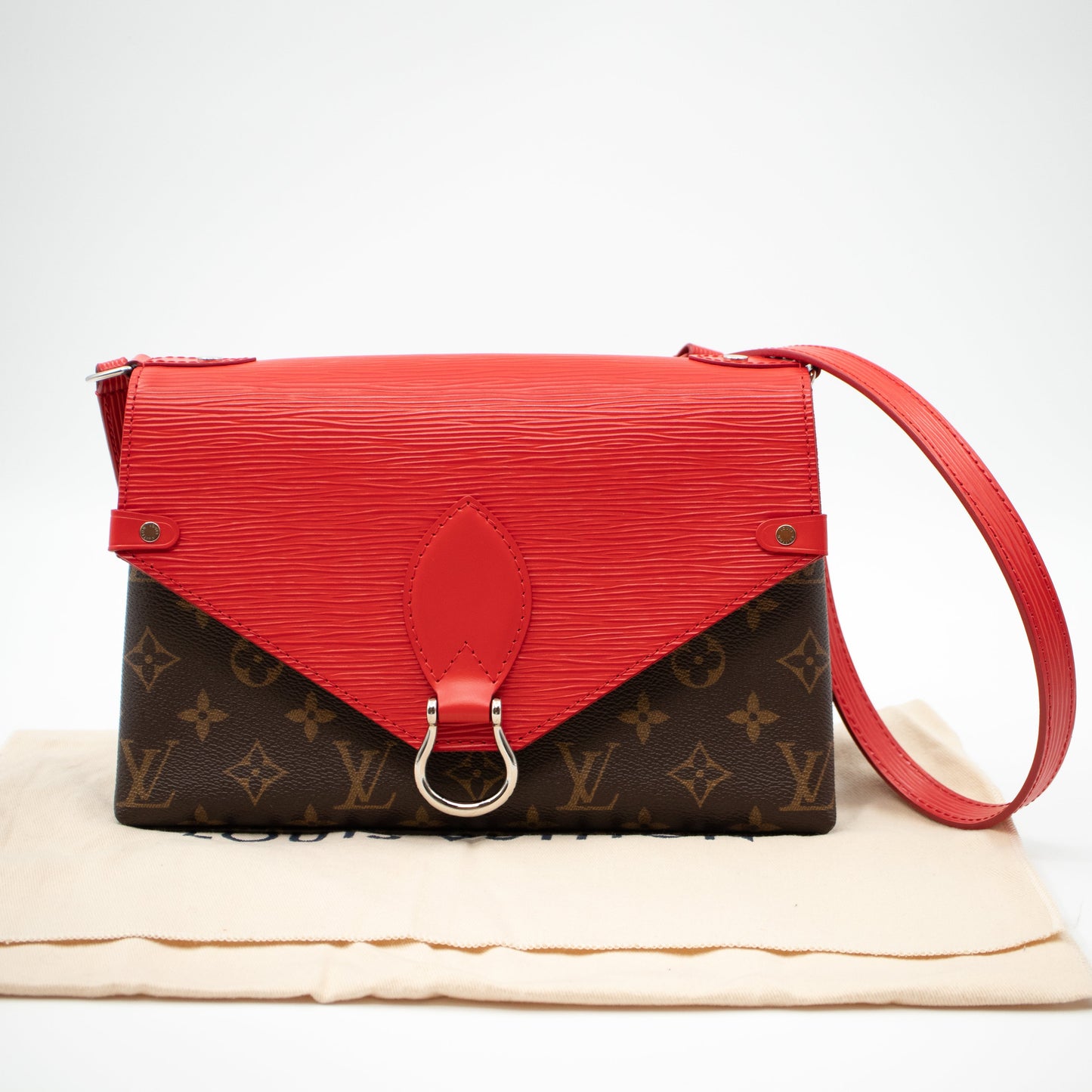 Louis-vuitton Saint Michel Monogram Epi Red