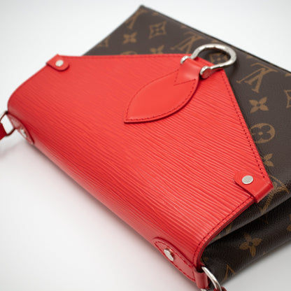 Louis-vuitton Saint Michel Monogram Epi Red