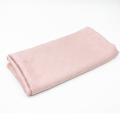 Louis-vuitton Monogram Shine Shawl Rose Velours