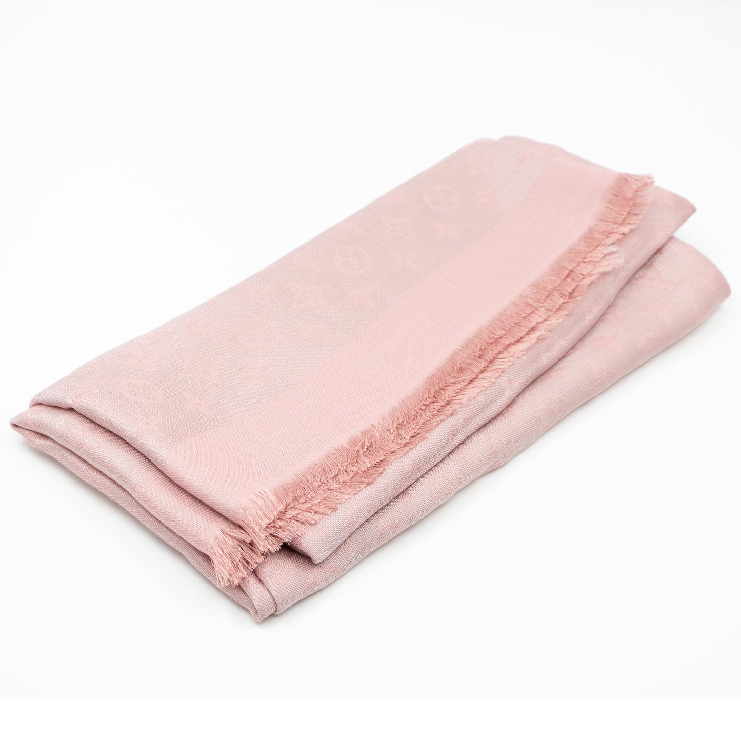 Louis-vuitton Monogram Shine Shawl Rose Velours