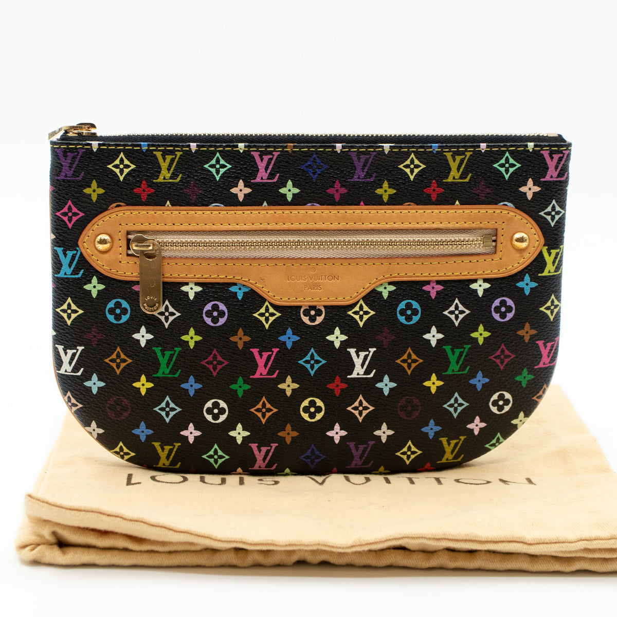 Louis-vuitton Pochette Plate GM Multicolore Black
