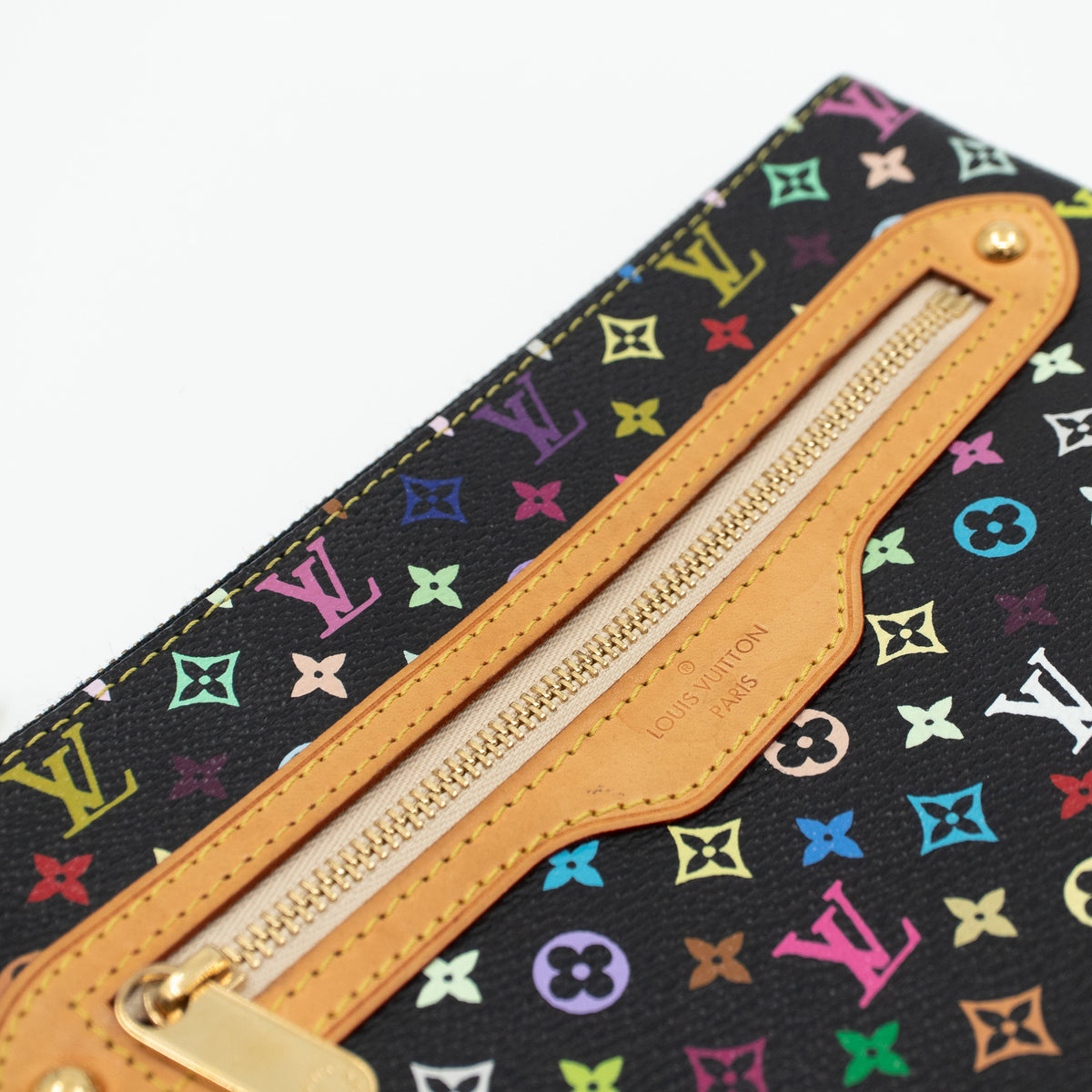 Louis-vuitton Pochette Plate GM Multicolore Black