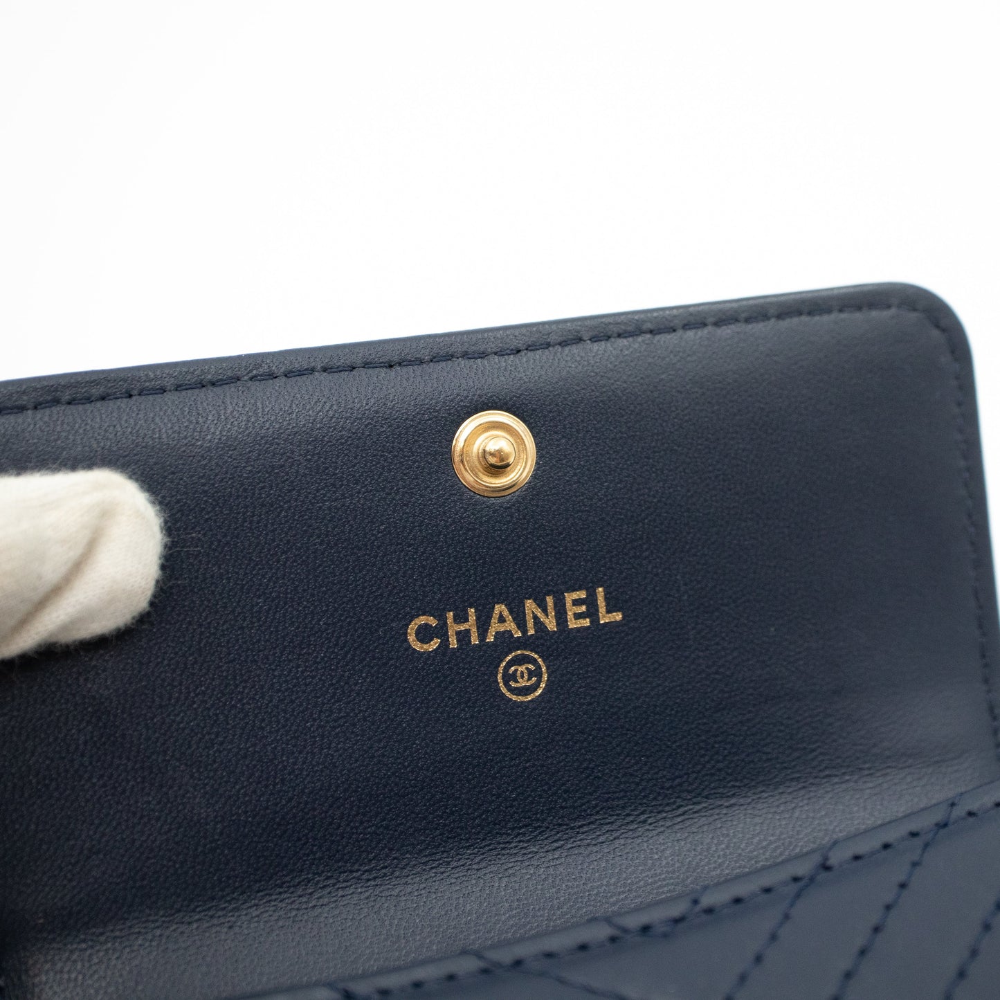 Boy Flap  Case Navy Leather