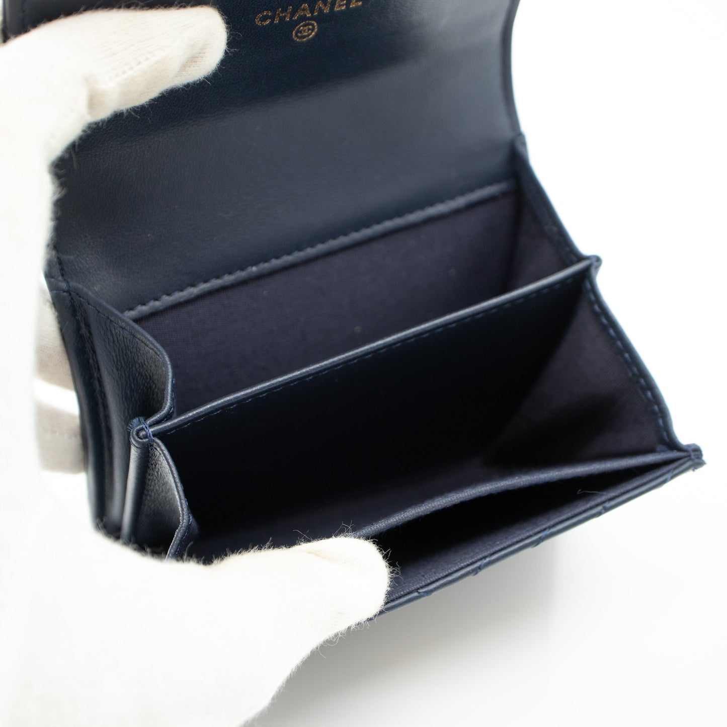 Boy Flap  Case Navy Leather