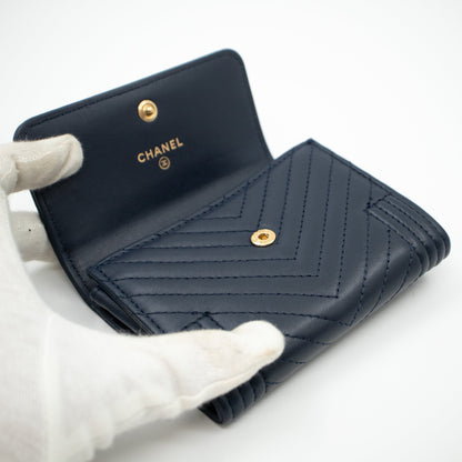 Boy Flap  Case Navy Leather