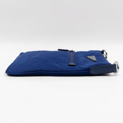Small Messenger Blue Tessuto Nylon