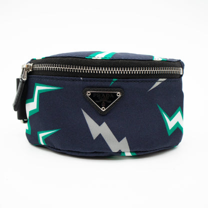 Nylon Arm Pouch Blue Lightning