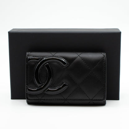 Cambon Flap  Case Black Leather