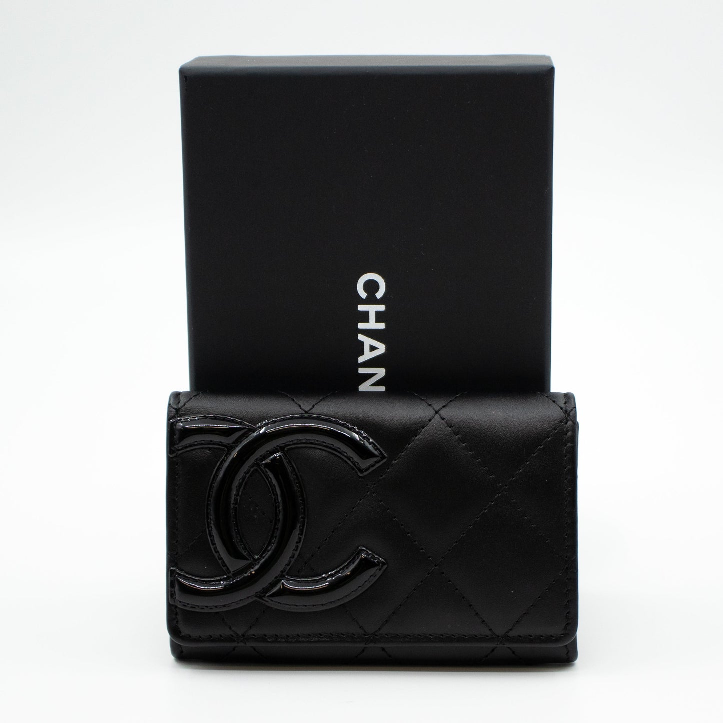 Cambon Flap  Case Black Leather
