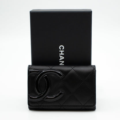 Cambon Flap  Case Black Leather