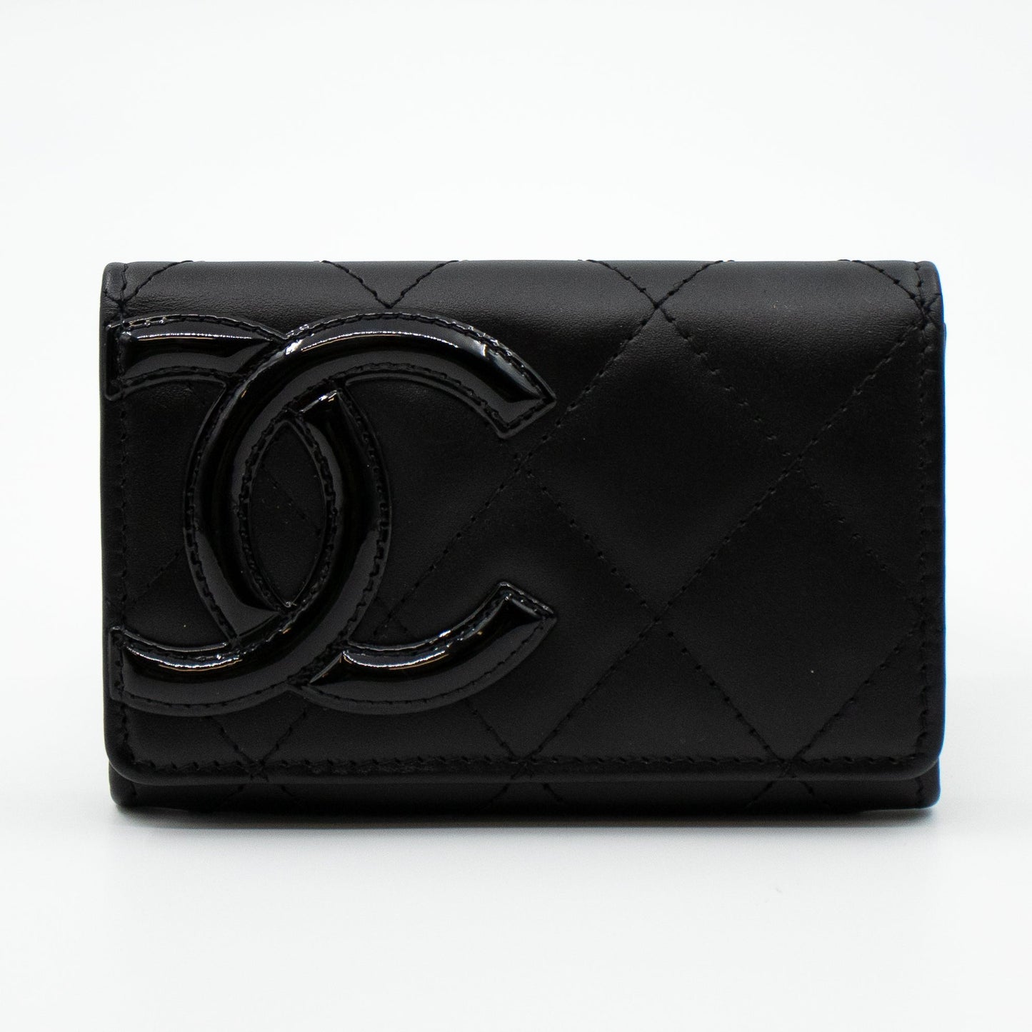 Cambon Flap  Case Black Leather