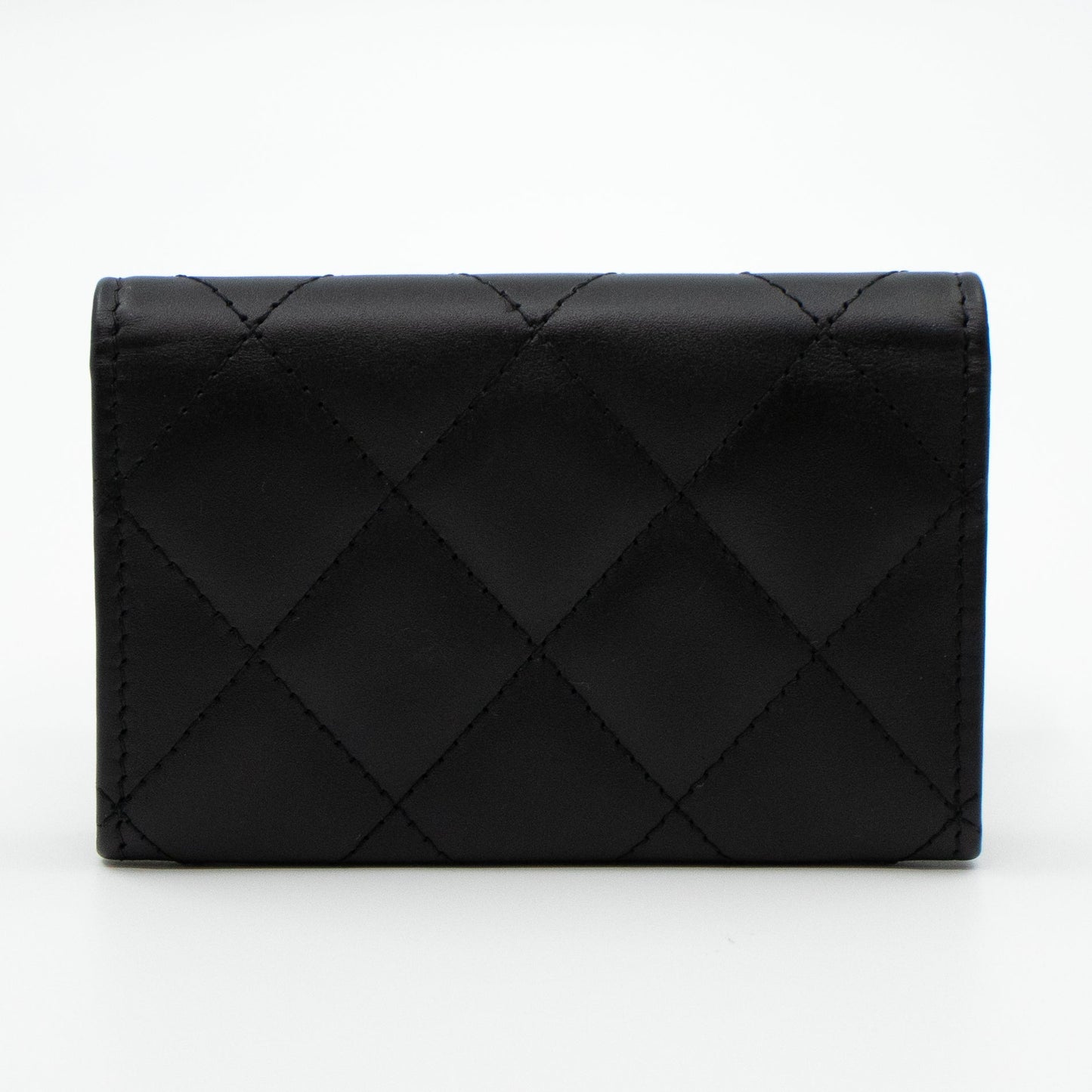 Cambon Flap  Case Black Leather