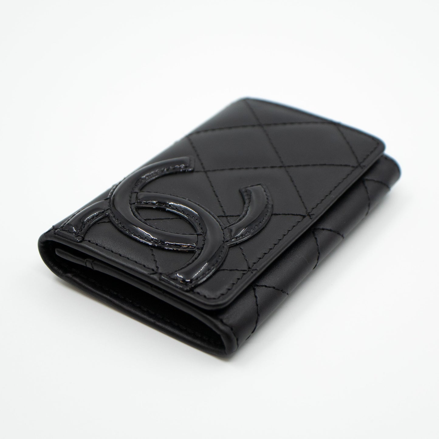 Cambon Flap  Case Black Leather