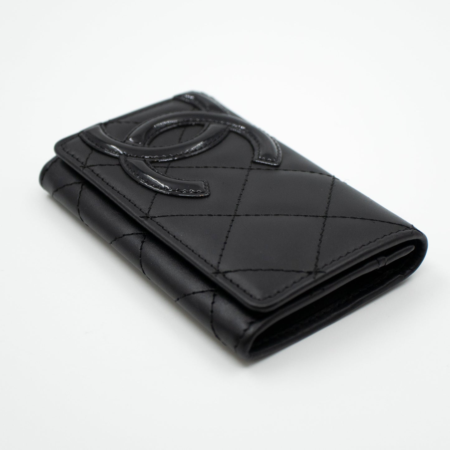 Cambon Flap  Case Black Leather
