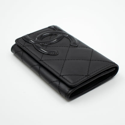 Cambon Flap  Case Black Leather