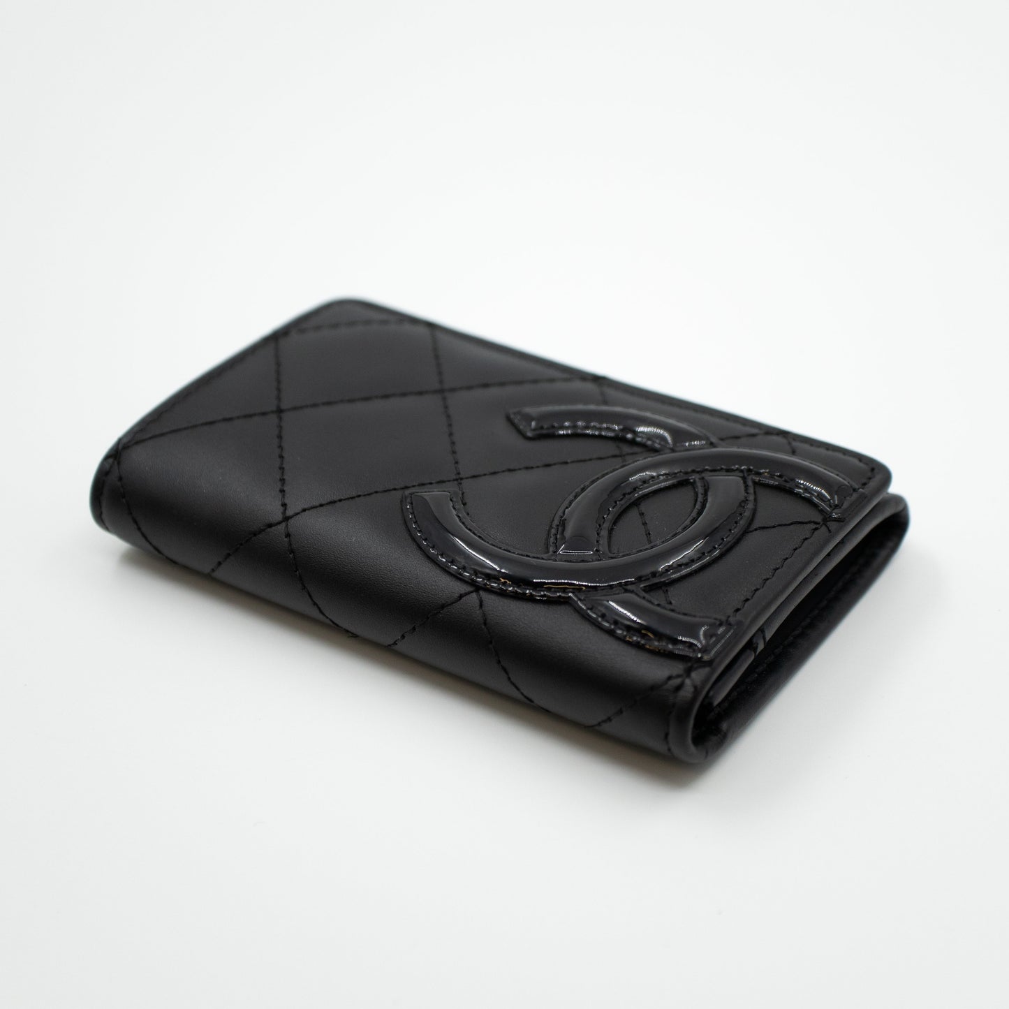 Cambon Flap  Case Black Leather