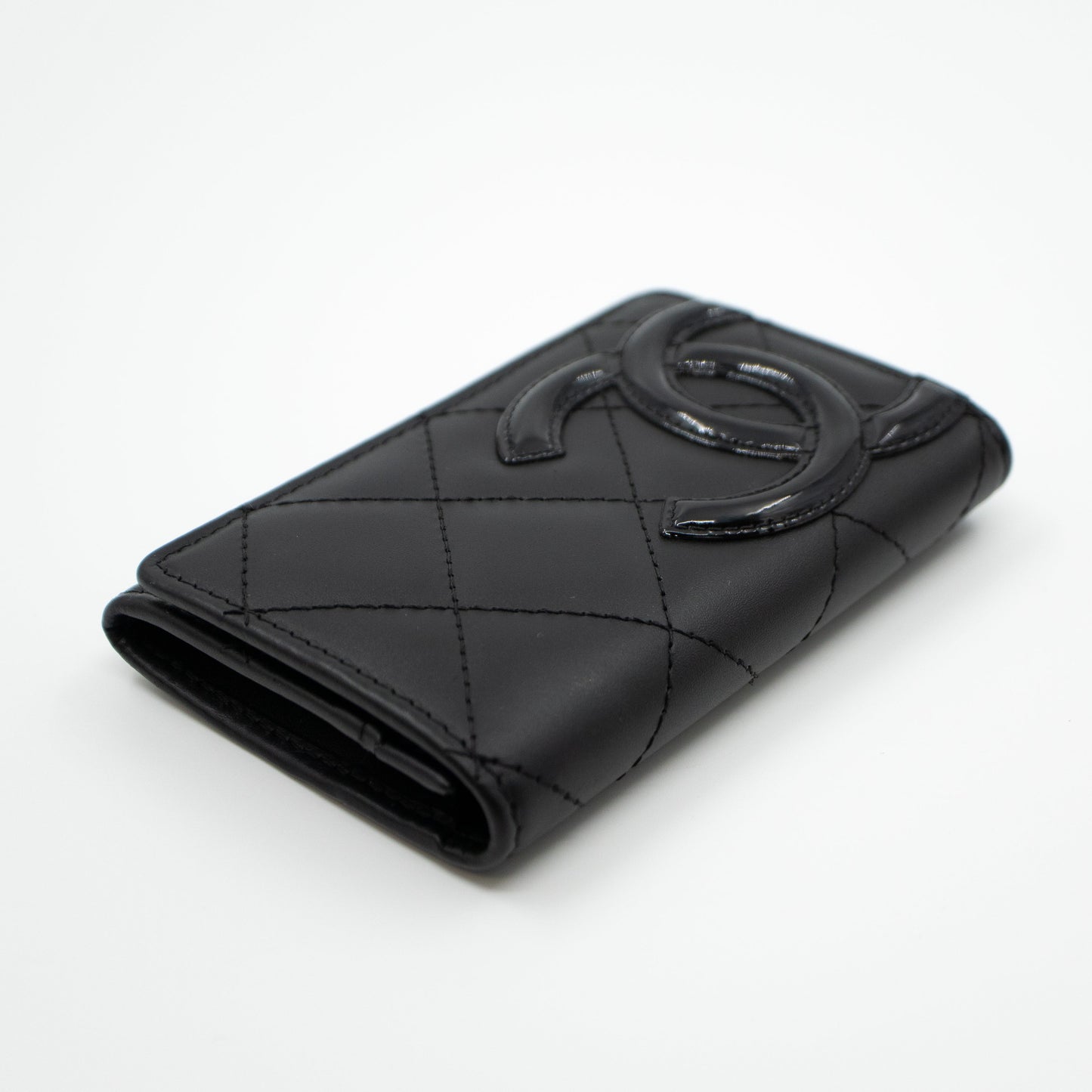Cambon Flap  Case Black Leather