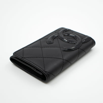 Cambon Flap  Case Black Leather