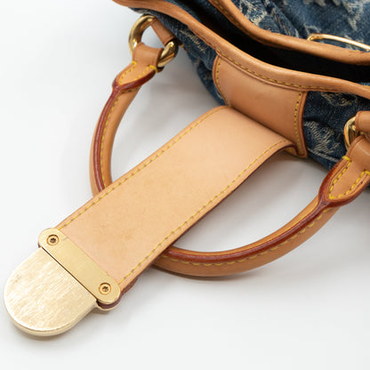 Louis-vuitton Pleaty Blue Denim Monogram