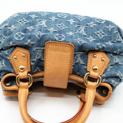 Louis-vuitton Pleaty Blue Denim Monogram