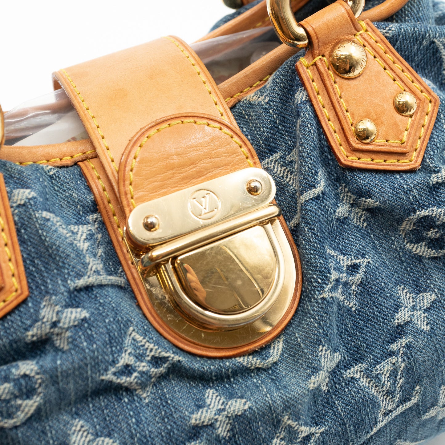 Louis-vuitton Pleaty Blue Denim Monogram