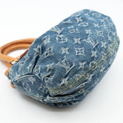 Louis-vuitton Pleaty Blue Denim Monogram