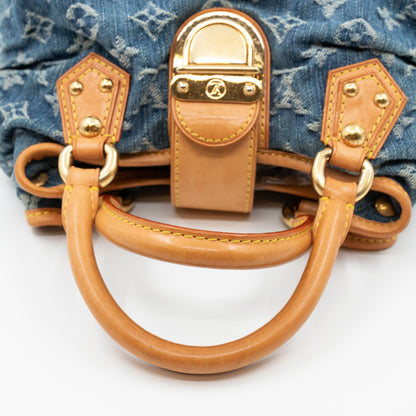 Louis-vuitton Pleaty Blue Denim Monogram