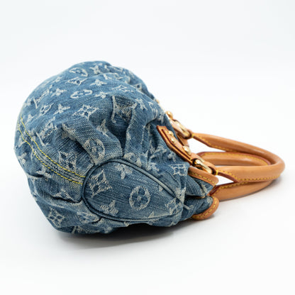 Louis-vuitton Pleaty Blue Denim Monogram