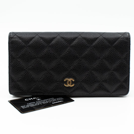 Classic Long Wallet Black Caviar