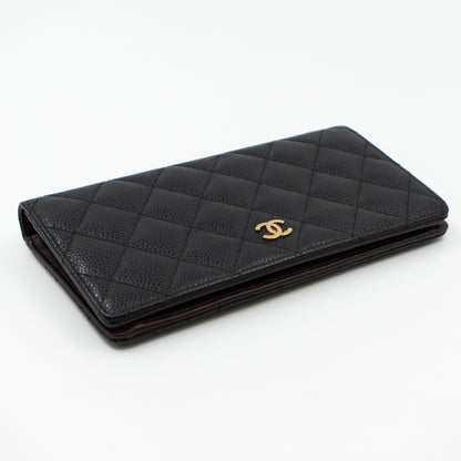 Classic Long Wallet Black Caviar