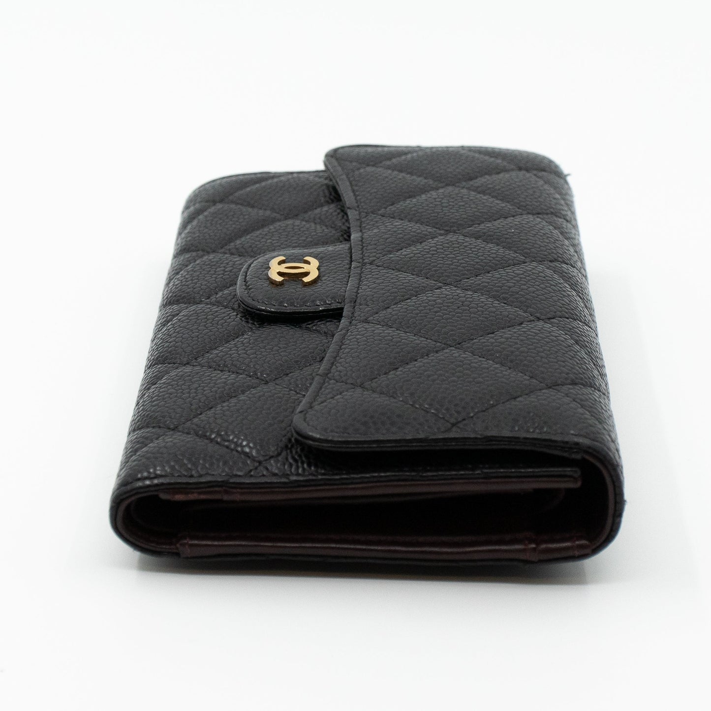 Classic Flap Wallet Black Caviar